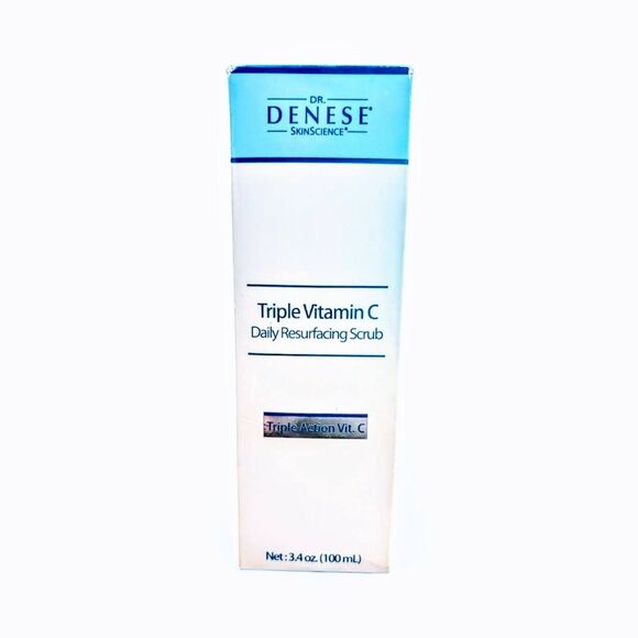 NEW Dr. Denese Triple Vitamin C Daily Resurfacing Scrub 3.4 oz - Picture 2 of 3